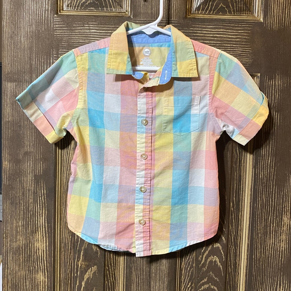 3t short sleeve button down